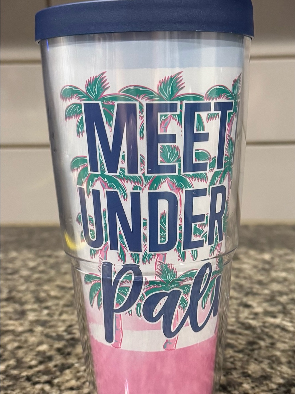 Tervis Simply Southern Meet Me Under The Palms Tumbler Clear/Blue/Pink 24oz.